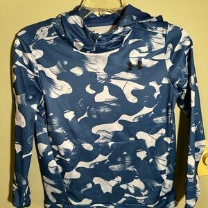 Under Armour Blue and White Camo Hoodie